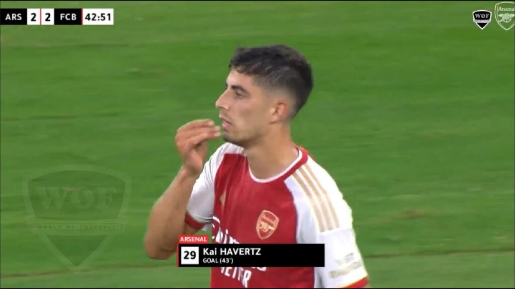 KAI HAVERTZ vs Barcelona | Another Great Performance With Goal 🔴 Arsenal Pre-Season 23/24 (HD)