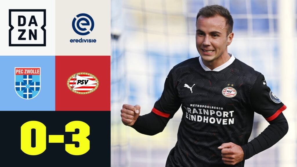 Traumdebüt! Mario Götze schießt PSV an Tabellenspitze: Zwolle - Eindhoven 0:3 | Eredivisie | DAZN