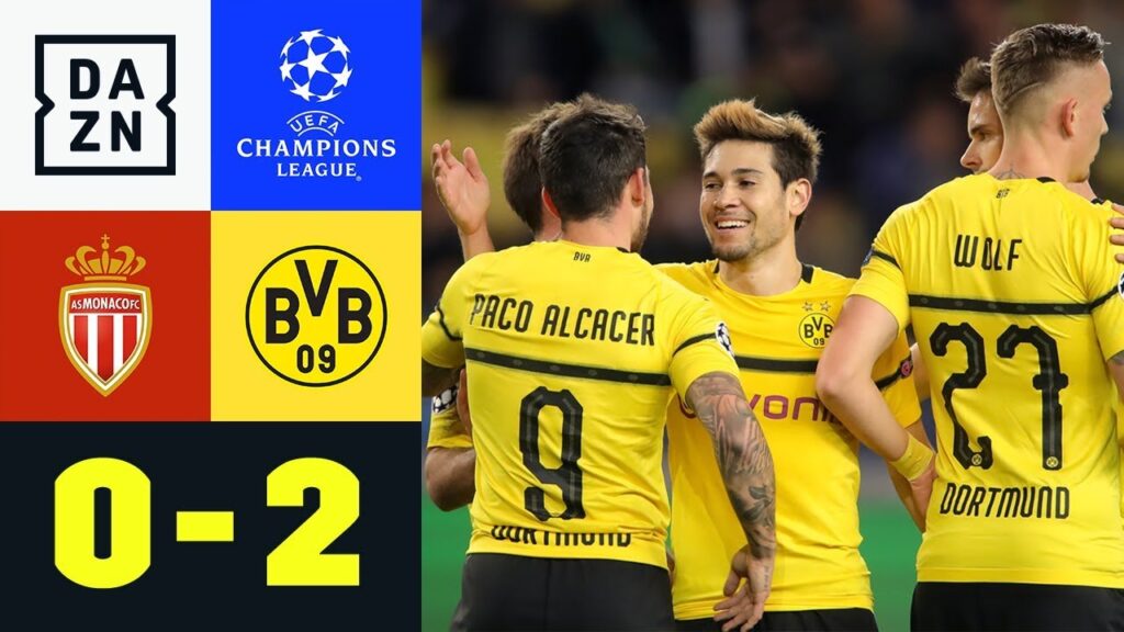 Raphael Guerreiro trifft doppelt für BVB: Monaco - Dortmund 0:2 | UEFA Champions League | Highlights