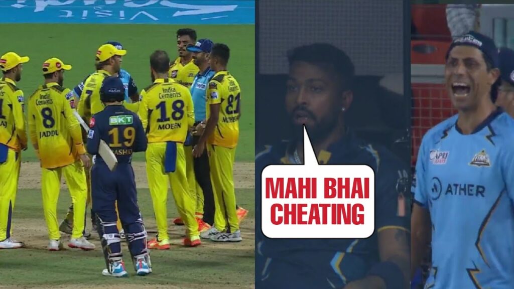 Hardik and Nehra angry when MS Dhoni stopped match for 5 minutes | CSK vs Gt Qualifier 1 IPL 2023