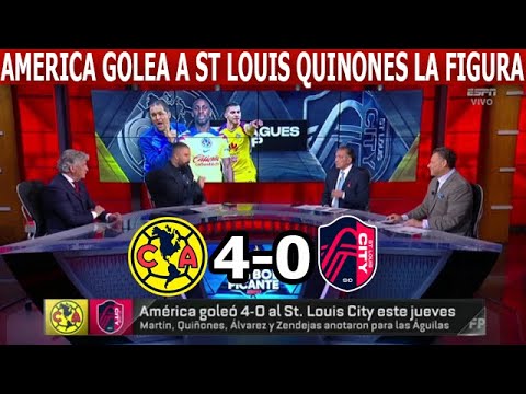 Tremenda Goleada del America vs St Louis City En Leagues Cup Con Julian Quiñones Y Henry Martin