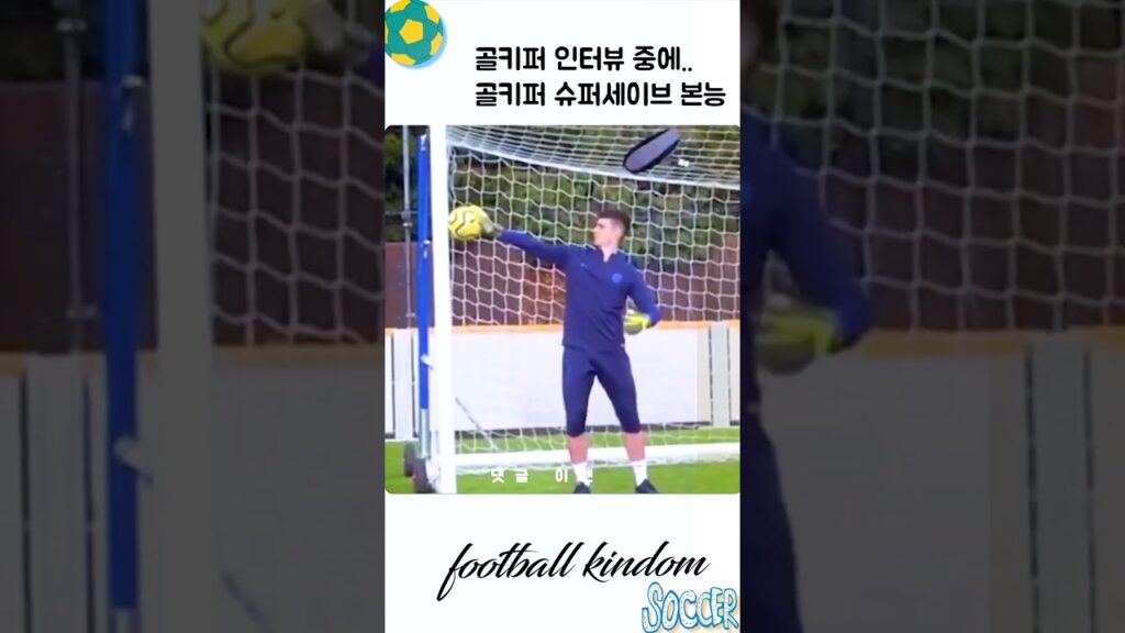 골키퍼 인터뷰 골키퍼 본능 인터뷰중에도 골대로 향하는 공은 안돼#골키퍼#골키퍼인터뷰#골키퍼본능#슈퍼세이브#shorts