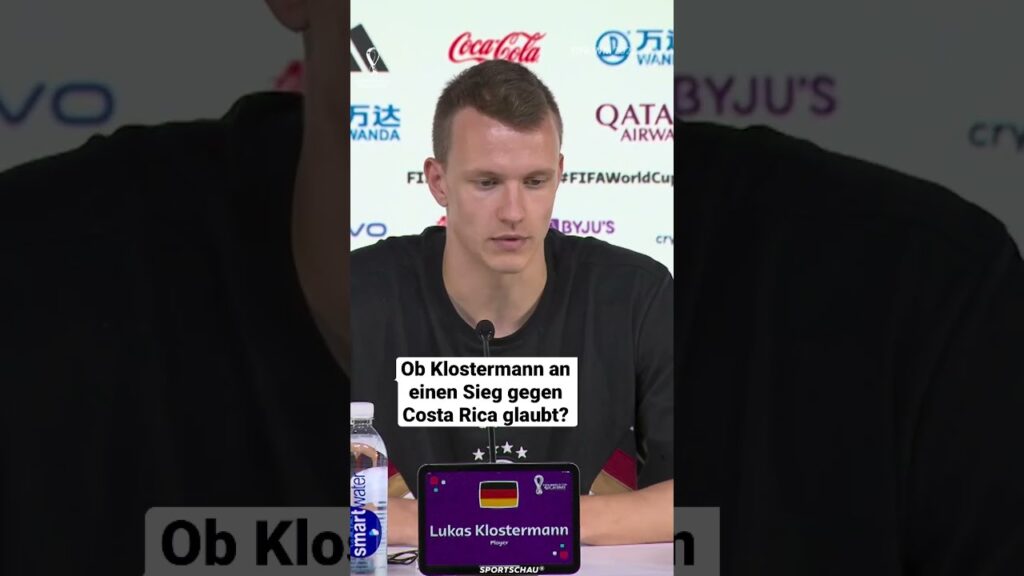 Ob Klostermann an einen Sieg gegen Costa Rica glaubt?