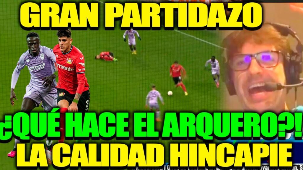PIERO HINCAPIE HISO UN PARTIDAZO CON BAYER LEVERKUSEN VS MONACO