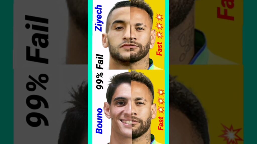 Can you match yassine bouno and hakim ziyech 99% fail #football #bouno #ziyech #neymar #shorts