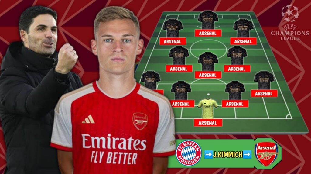 Bomb ✍️✨ Joshua kimmich 🆕 Arsenal Prediction Lineup With J.kimmich { 4-2-3-1 } - Latest Arsenal News