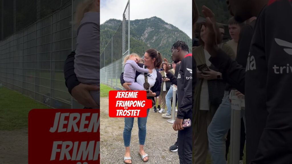 Respekt 🥹🩷Jeremie Frimpong hat ein Herz aus Gold! 🙏🫶 #Fanlove #Frimpong #Bayer04 #Werkself