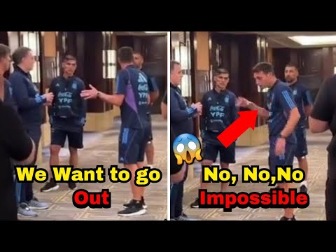 Lionel Scaloni Reaction to Argentina Players wanting to Go Out in China 😱🇦🇷