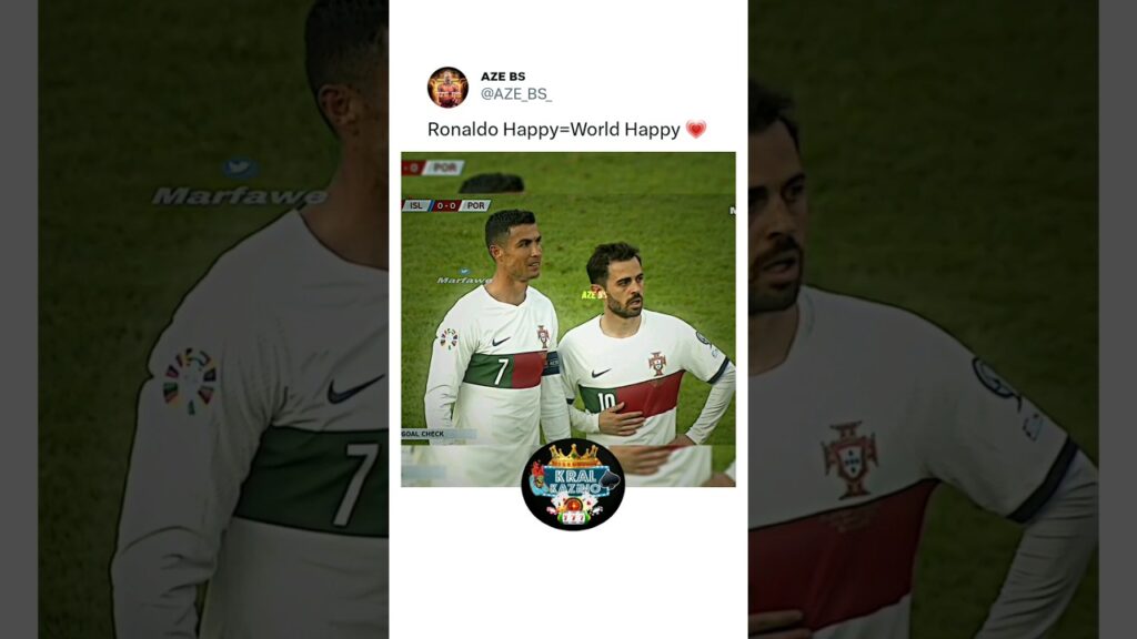 Ronaldo Happy=World Happy 💗 #shorts #football #ronaldo