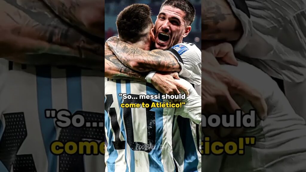 Rodrigo de paul on "where will messi play next season".🤯