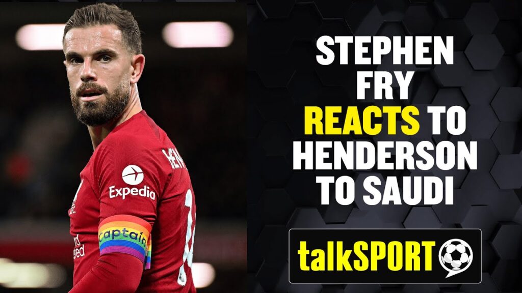 Comedy legend Stephen Fry reacts to Jordan Henderson's controversial Saudi move!