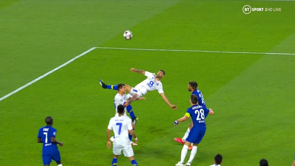 TAREMI Bicycle Kick Goal vs Chelsea | UCL 2020/21