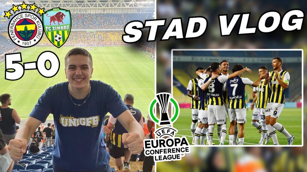 FENERBAHÇE 5'LEDİ // DUŠAN TADİĆ BÜYÜK OYNADI! // Fenerbahçe 5 - 0 Zimbru Chisinau STAD VLOG | 4k