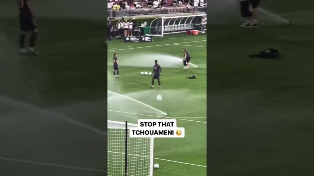 Tchouameni did a Rabona from DEEP! 😱