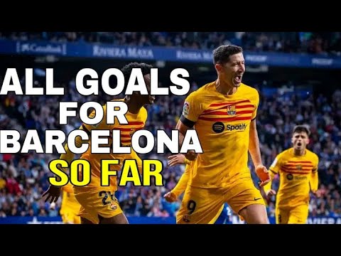 Robert Lewandowski»All Goals For Barcelona So Far | English Commentary