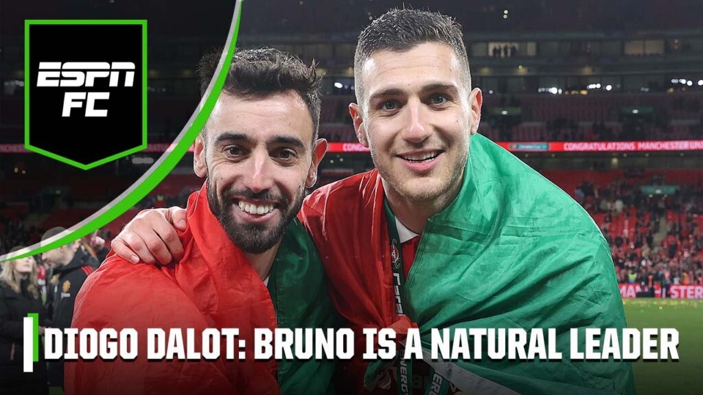 'NATURAL leader' What Diogo Dalot thinks about the new Man United captain Bruno Fernandes | ESPN FC