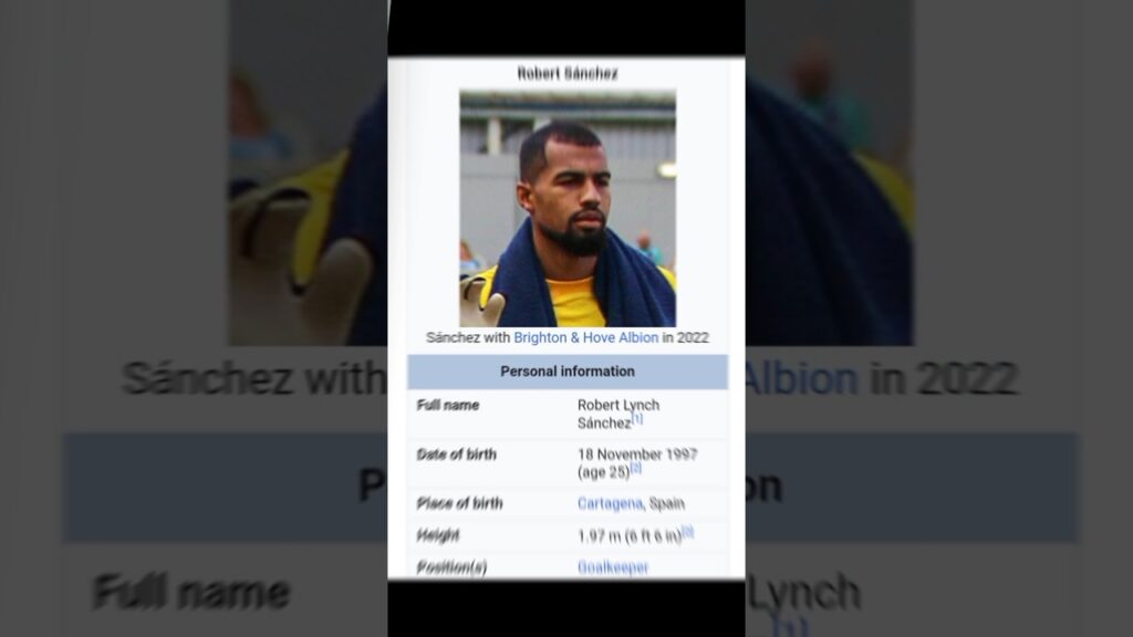 biography of Robert Sánchez football player. || #shorts || #football spain biography of Robert Sánchez football player. || #shorts || #football spain
