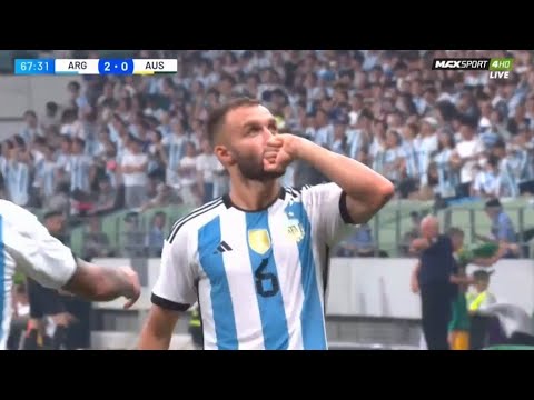 Gol de German Pezzella Hoy! Argentina vs Australia 2-0 World Friendlies | Messi Goal Highlights 2023