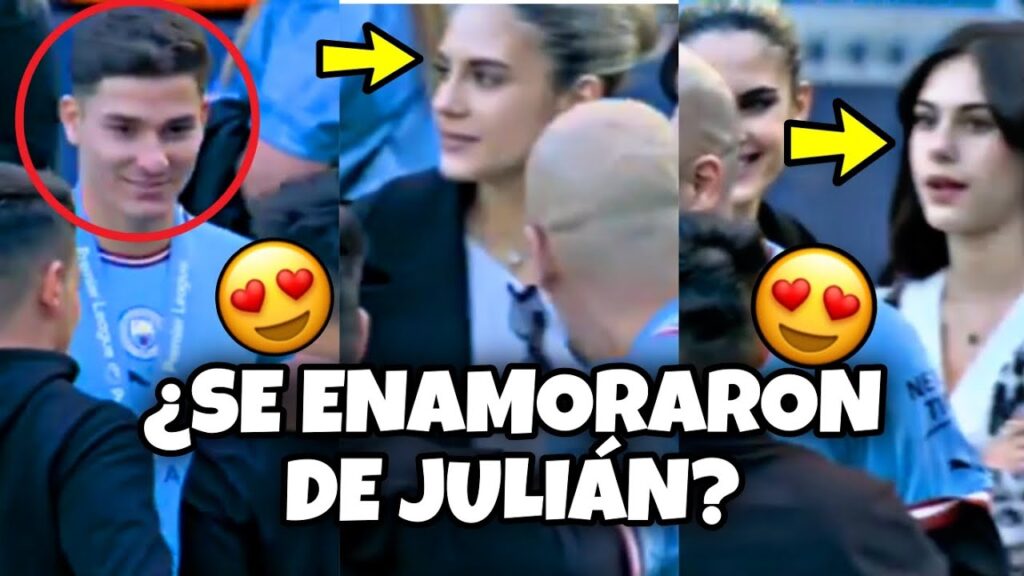 JULIÁN ÁLVAREZ MUY OBSERVADO por LAS HIJAS de GUARDIOLA 🧐😍