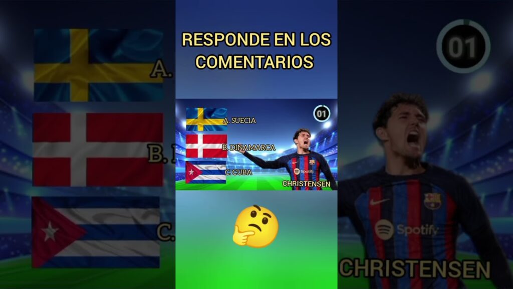 ADIVINA LA NACIONALIDAD DE ANDREAS CHRISTENSEN 🤔 #futbol #christensen #shorts