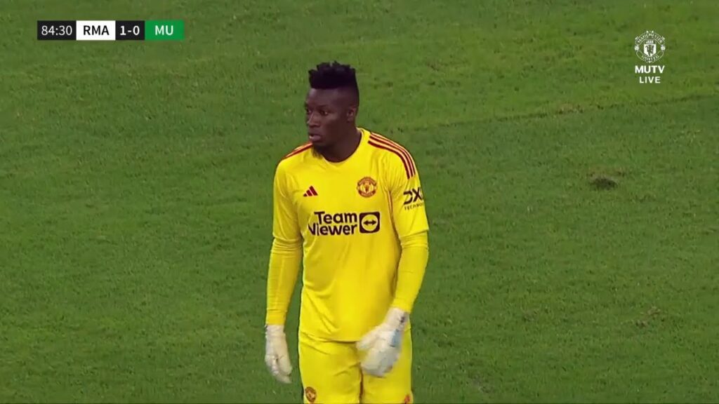 André Onana Debut vs Real Madrid 27/07/2023 Pre-Season