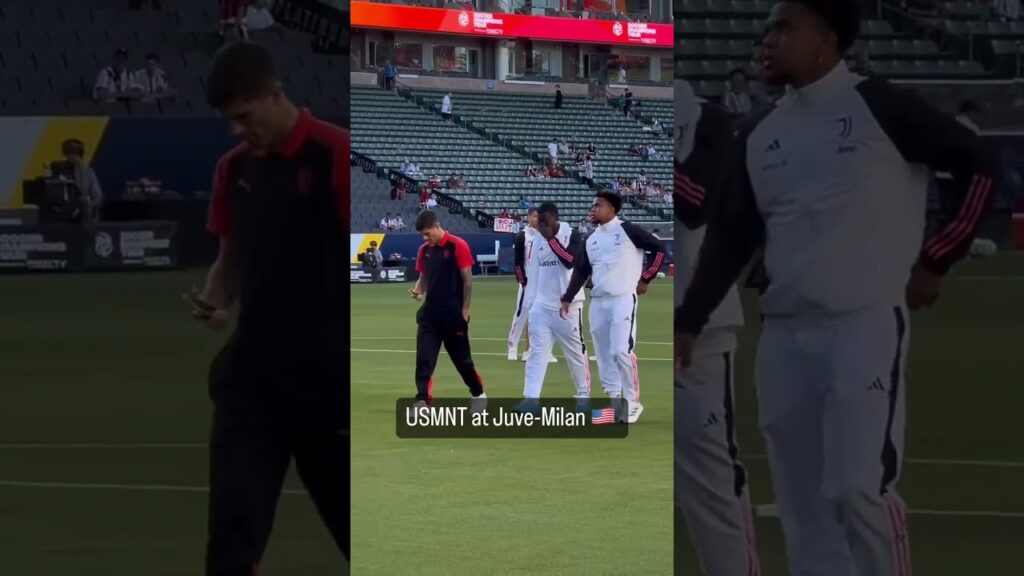 Pulisic, Weah and McKennie ready for their friendly in LA 🤝