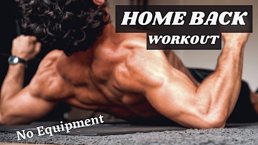 BACK WORKOUT AT HOME | No Equipment | Rowan Row