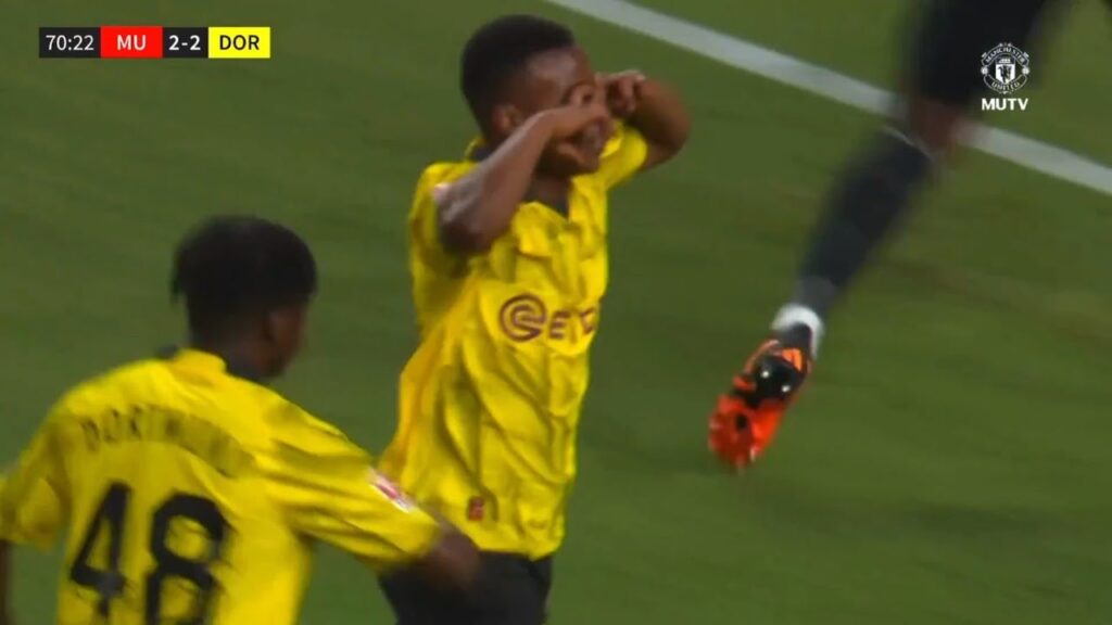 Youssoufa Moukoko Goal | Manchester United vs Borussia Dortmund Highlights | International Friendly