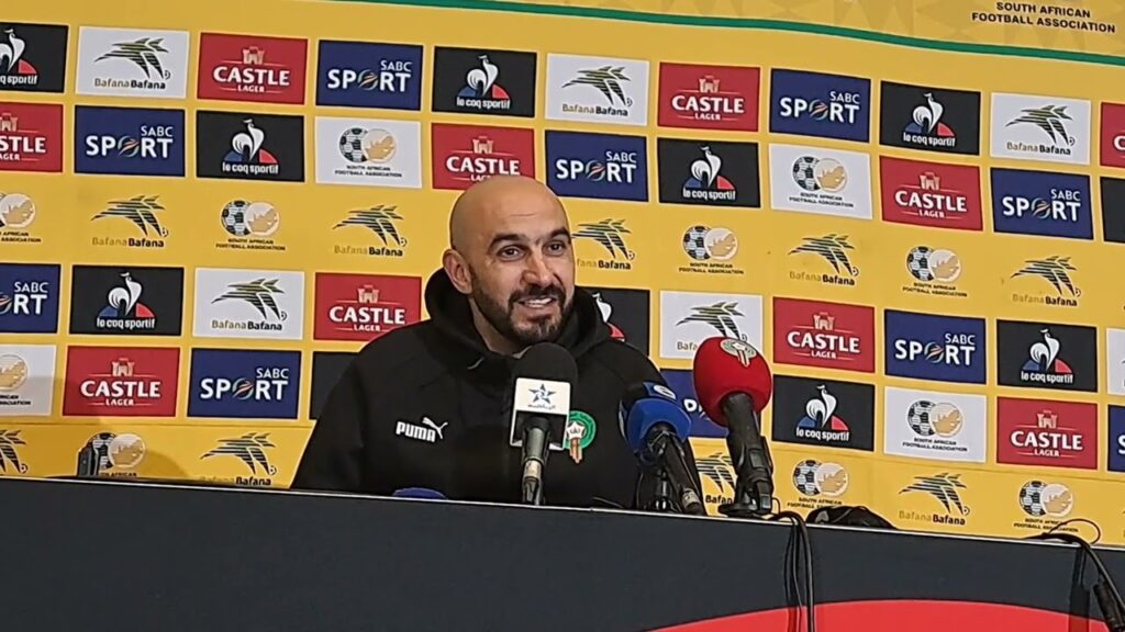 Morocco coach Walid Regragui after their 2️⃣➖️1️⃣ Afcon qualifier loss to Bafana Bafana.