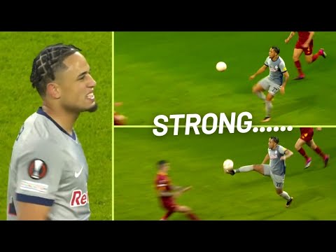NOAH OKAFOR PERFORMANCE VS AS ROMA | Strong Player
