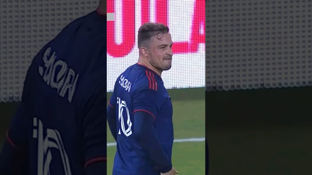 Shaqiri's goal is a direct free kick💙❤