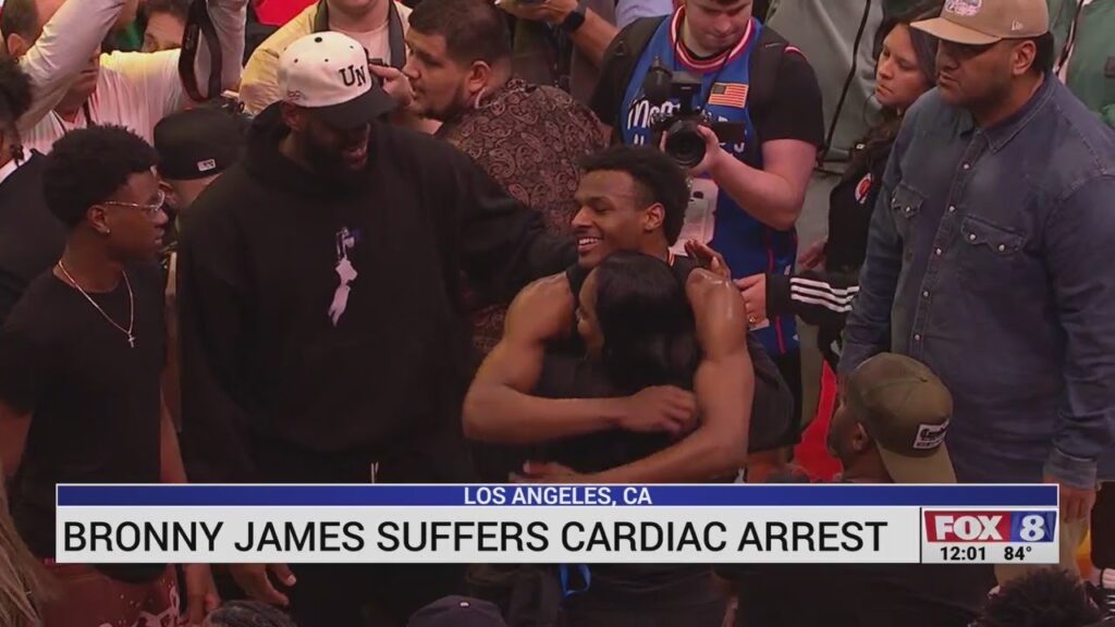 Bronny James, son of LeBron James, goes into cardiac arrest during basketball practice