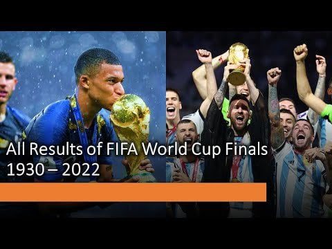 All of the world cup finals - who knew Sweden got to a final?