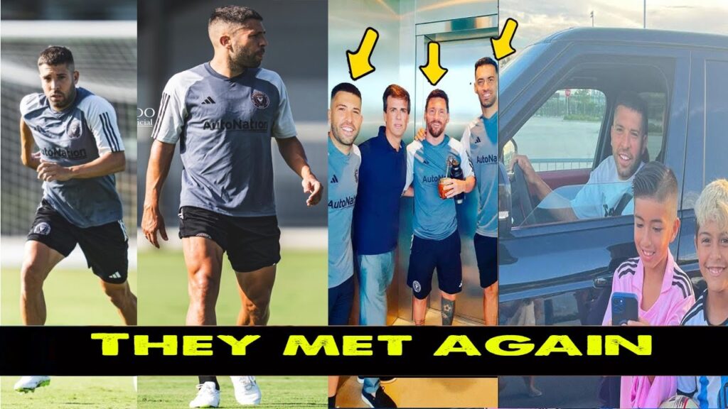 Watch Lionel Messi welcomes Jordi Alba in Inter Miami training today