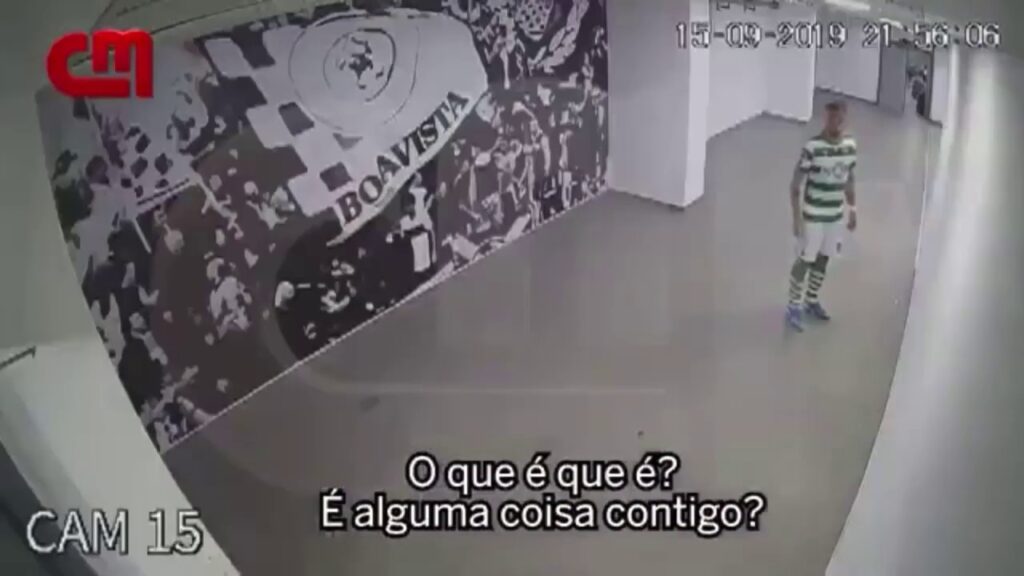 Bruno Fernandes loses temper after red card