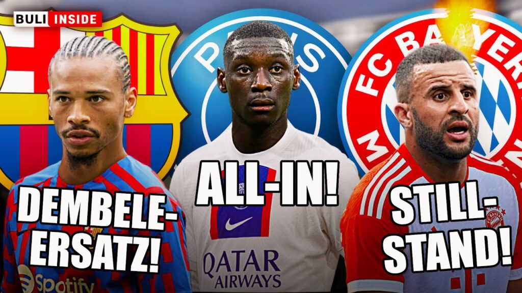 Leroy Sané vor Barcelona-Transfer?! Stillstand bei Kyle Walker! PSG geht ALL-IN für Kolo Muani! Leroy Sané vor Barcelona-Transfer?! Stillstand bei Kyle Walker! PSG geht ALL-IN für Kolo Muani!