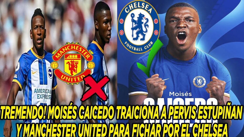 TREMENDO! MOISÉS CAICEDO TRAICIONA A PERVIS ESTUPIÑAN Y MANCHESTER UNITED PARA FICHAR POR EL CHELSEA