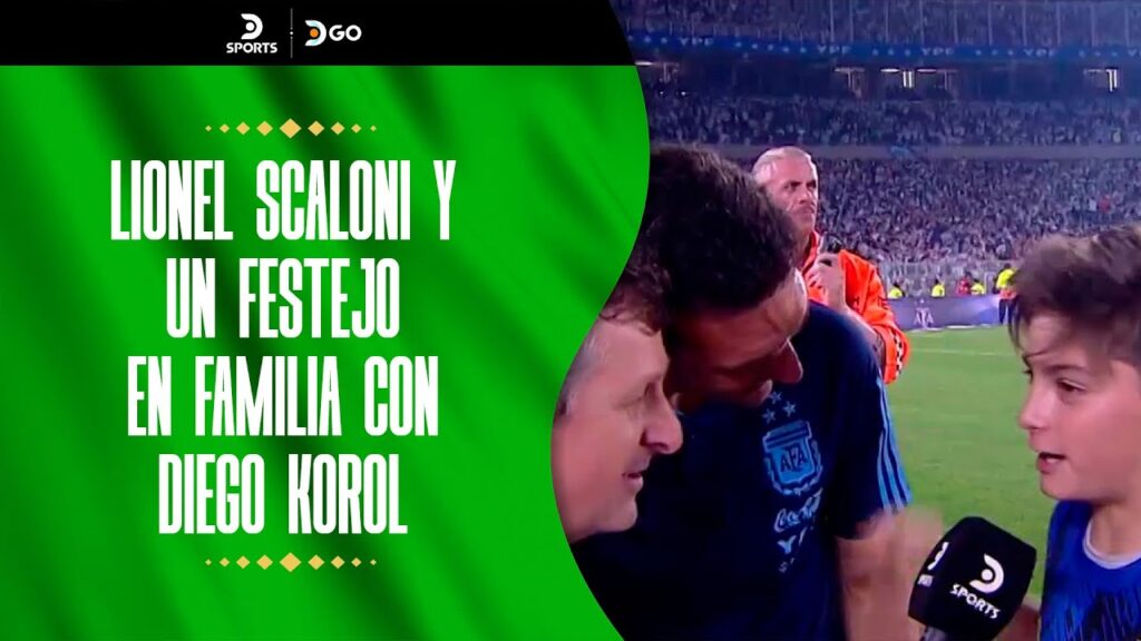 ¡EXCLUSIVO #DSPORTS! Lionel #SCALONI manifestó su felicidad en el Monumental con su familia
