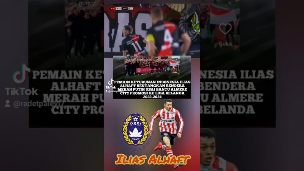 Ilias Alhaft,usia 26 tahun,posisi penyerang,klub almere city,keturunan indonesia-maroko#shorts