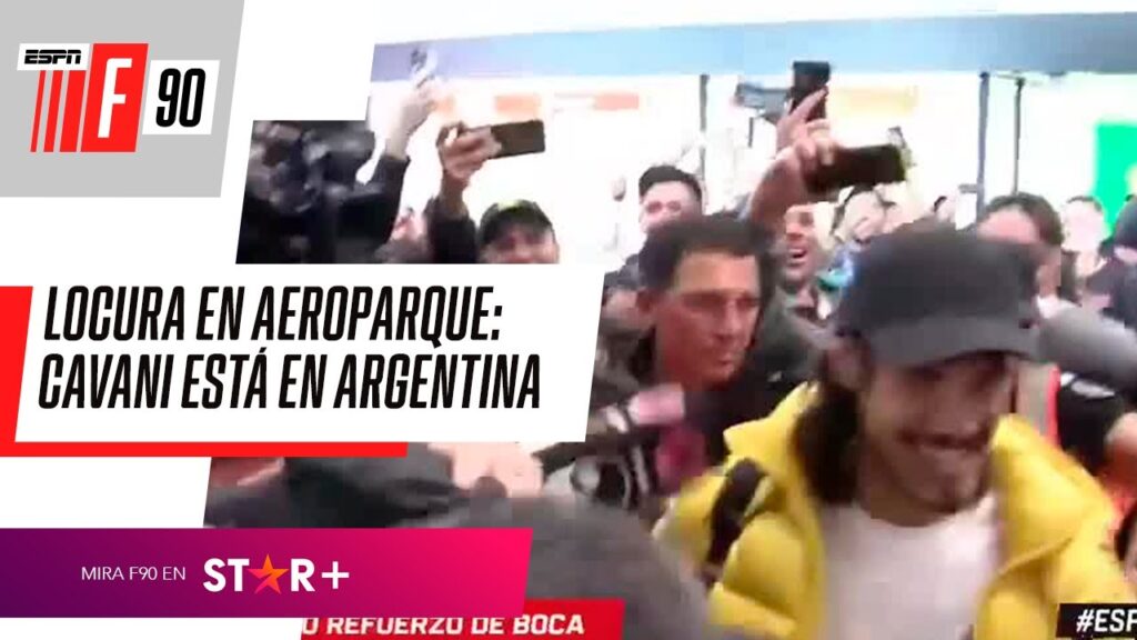 ¡LOCURA TOTAL POR CAVANI! Así llegó la estrella uruguaya a Argentina para SER LA ESTRELLA DE BOCA