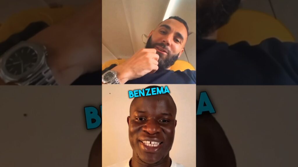 Karim Benzema welcomes N’Golo Kante to Al Ittihad 🇸🇦 #shorts #football #soccer