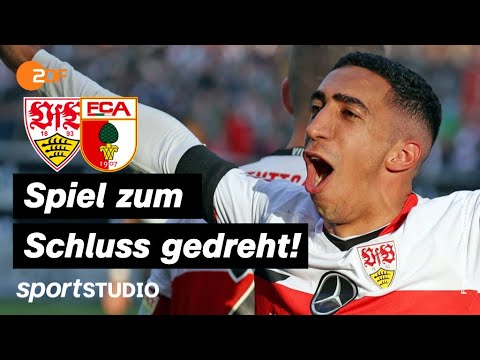 VfB Stuttgart – FC Augsburg Highlights | Bundesliga, 27. Spieltag 2021/22 | sportstudio
