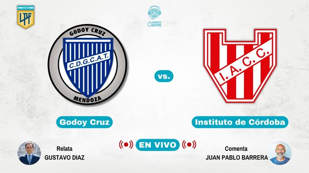 #GODOYCRUZ  vs #INSTITUTO | EN VIVO con Gustavo Díaz 🎤 | #LPF - Fecha 27 - JUEGO LIBRE RADIO
