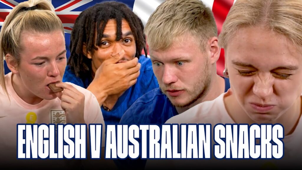 "It Tastes Like Tarmac" 😂 | Hemp, Morgan, Trent & Ramsdale England v Australia Snack World Cup 🏆