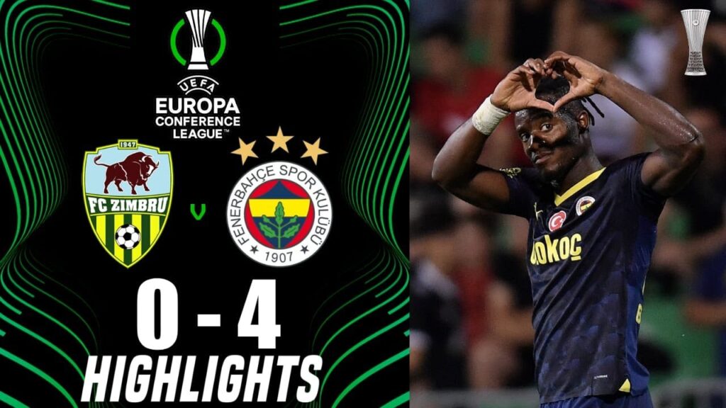 Michy Batshuayi Amaç | Zimbru vs Fenerbahçe 0-4 Genişletilmiş Özetler | UEFA Avrupa Konferans Ligi