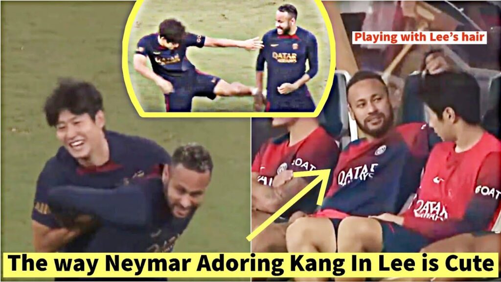 The way Neymar adores Kang In Lee is so cute and he is playful with him😅