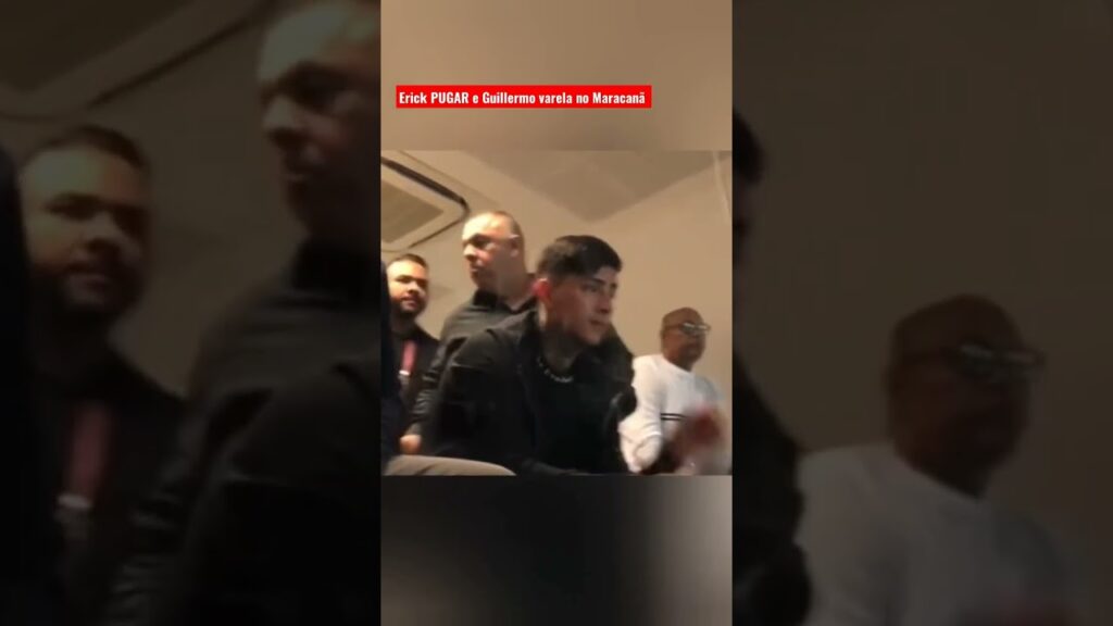 Erick PUGAR e Guillermo varela assistindo o jogo do flamengo no Maracanã de camarote