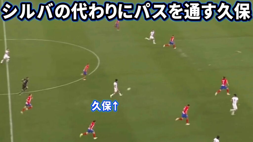 アトレティコ相手にウイイレみたいなパスをする久保建英