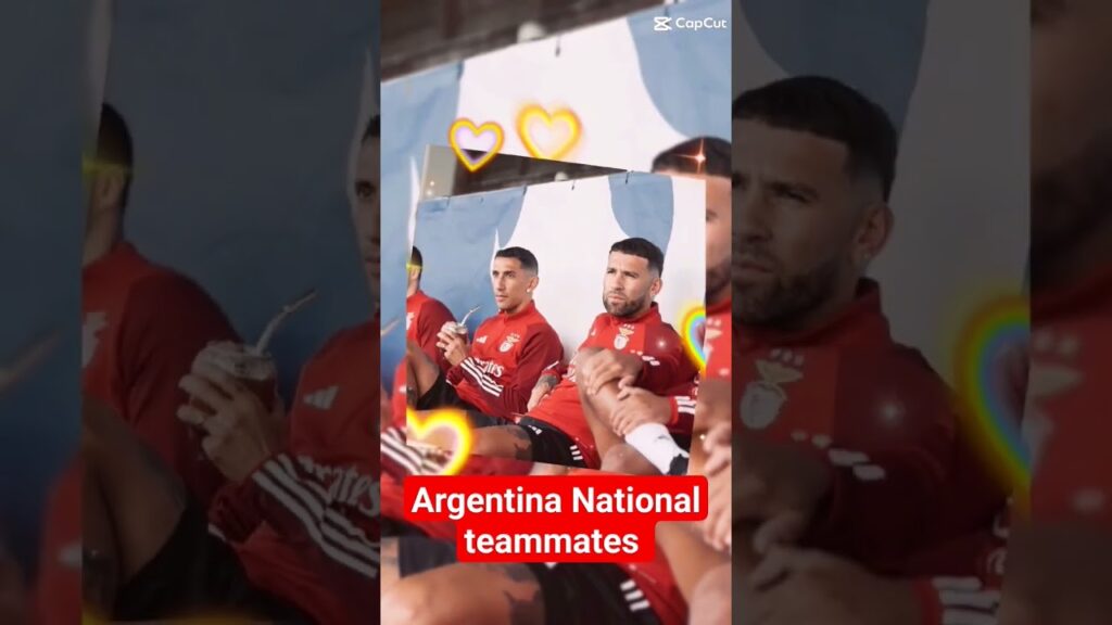 Argentina National teammates DI MARIA otamendi #shorts #benfica