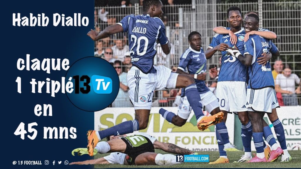 Habib Diallo claque 1 triplé en une mi-temps en Amical: de beaux buts, regardez!